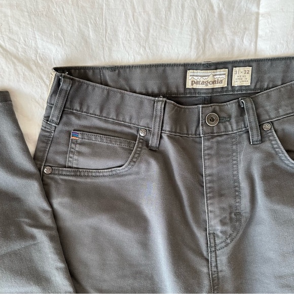 Patagonia straight slim dark grey denim pants- 31x32 - Picture 2 of 6